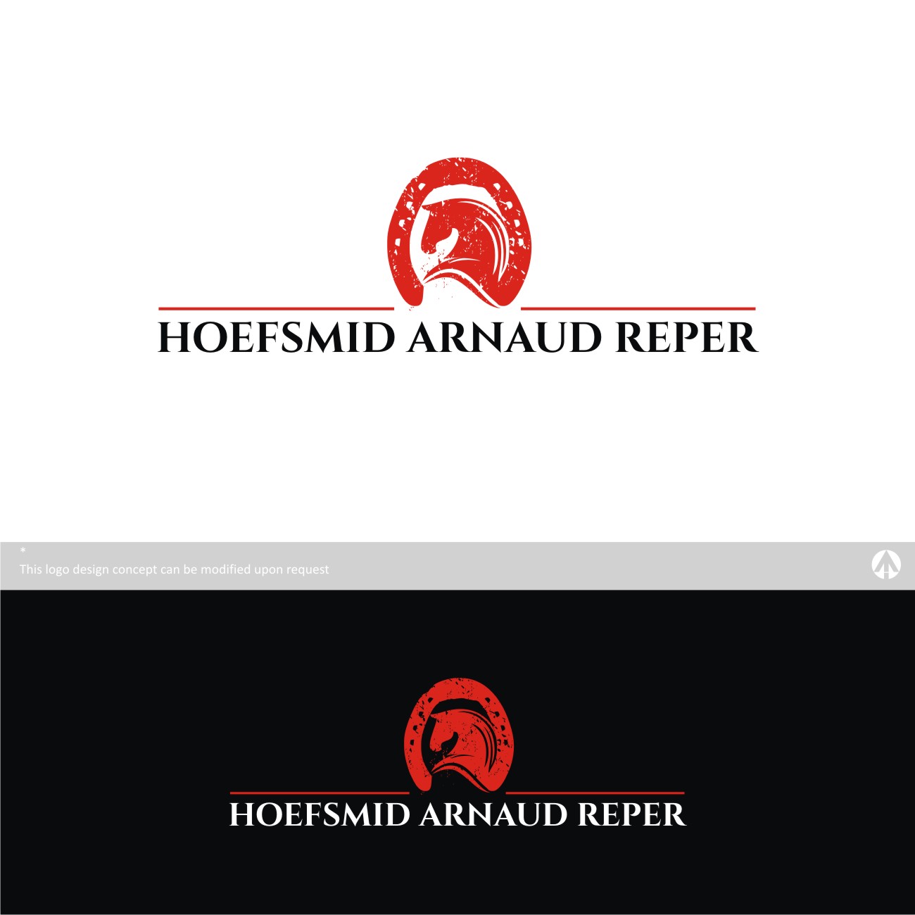 Logo Design by RKingz for Hoefsmid Arnaud Reper | Design #11735716