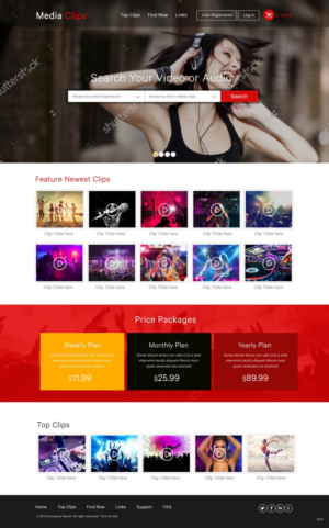 Web Design by pb for mediaclips.com.ng | Design: #11661817