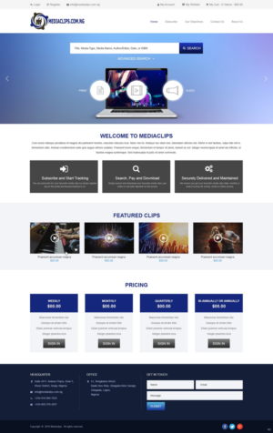 Web Design by pb for mediaclips.com.ng | Design: #11661818