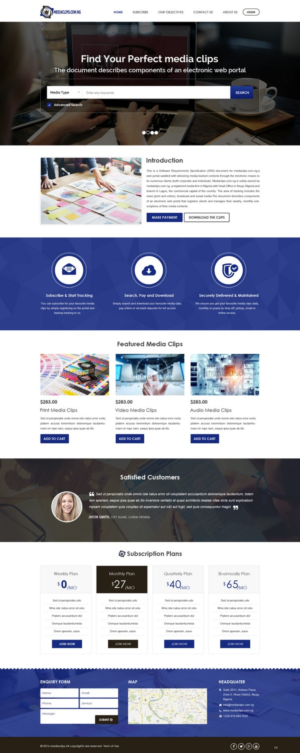Web Design by pb for mediaclips.com.ng | Design: #11665113