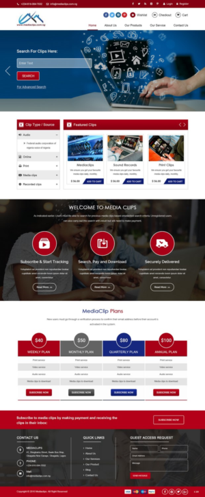 Web Design by pb for mediaclips.com.ng | Design: #11689709