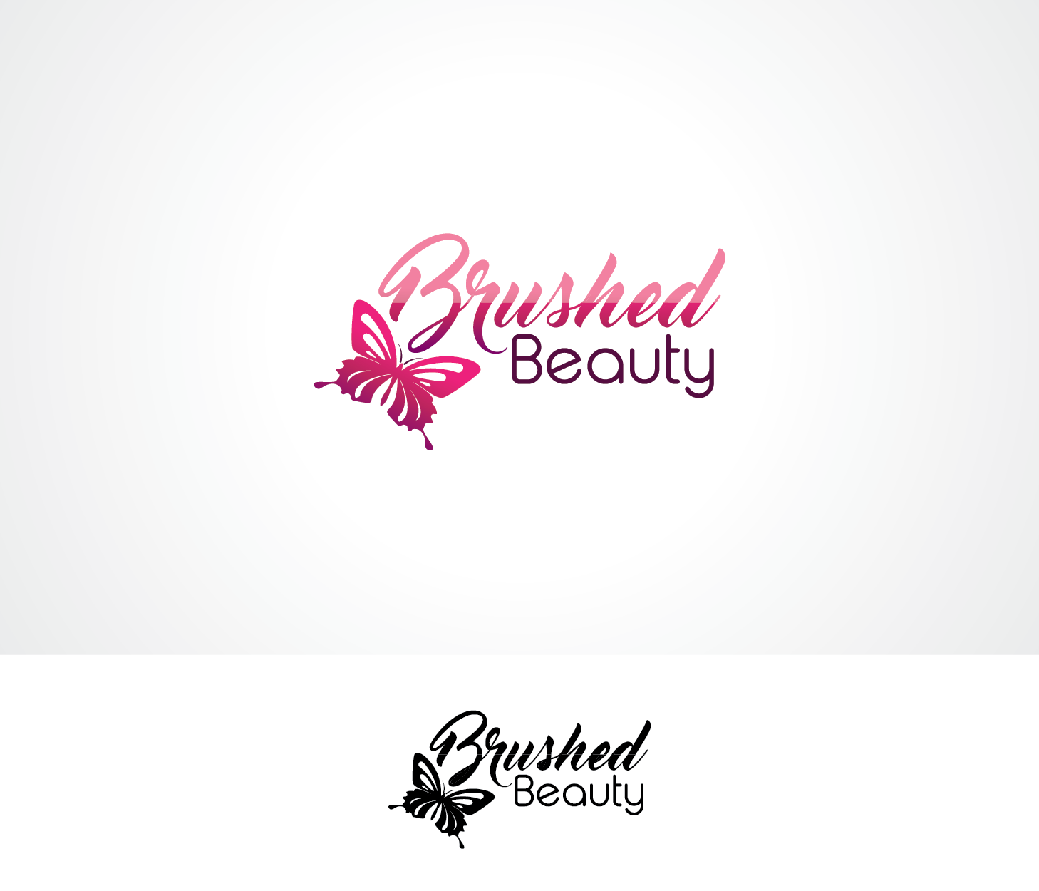 Logo Design by Art Addict for Brushed Beauty | Design #12031064