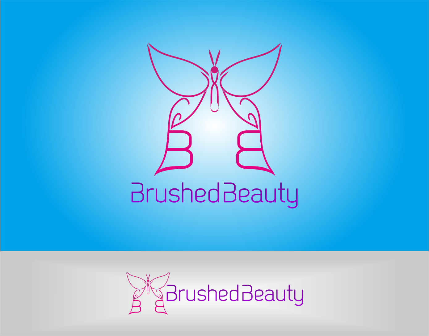 Logo Design by iwan.paul for Brushed Beauty | Design #12061975