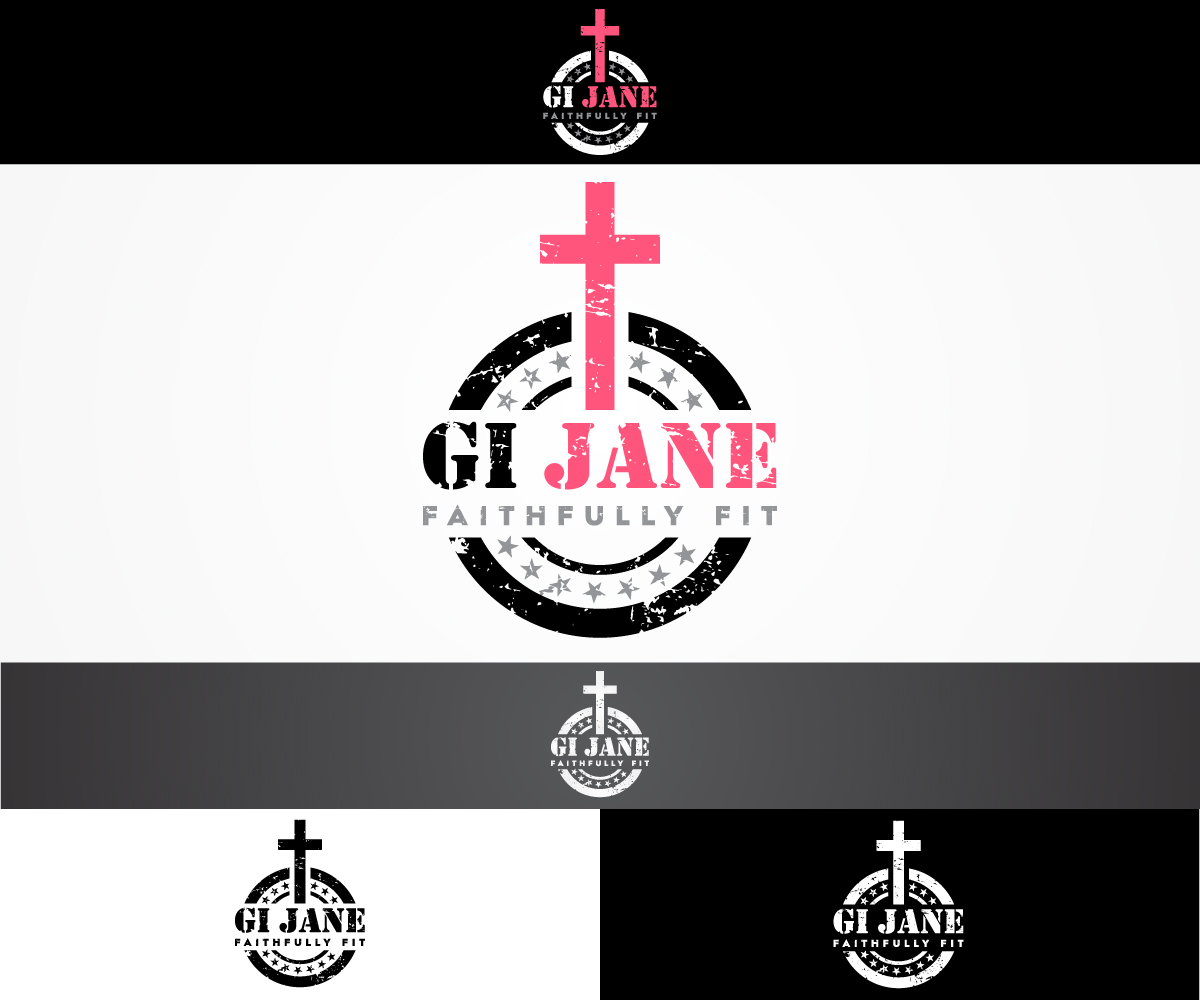 Logo Design by sangeloenriquez for GI JANE Faithfully Fit  | Design #11663871