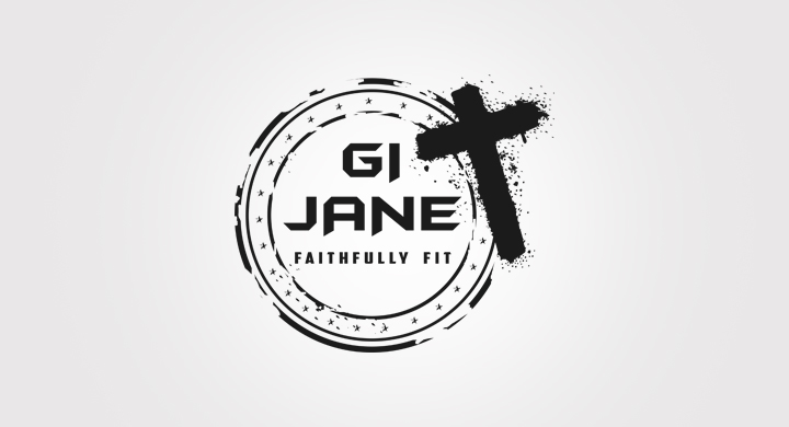 Logo Design by krokodila for GI JANE Faithfully Fit  | Design #11719882