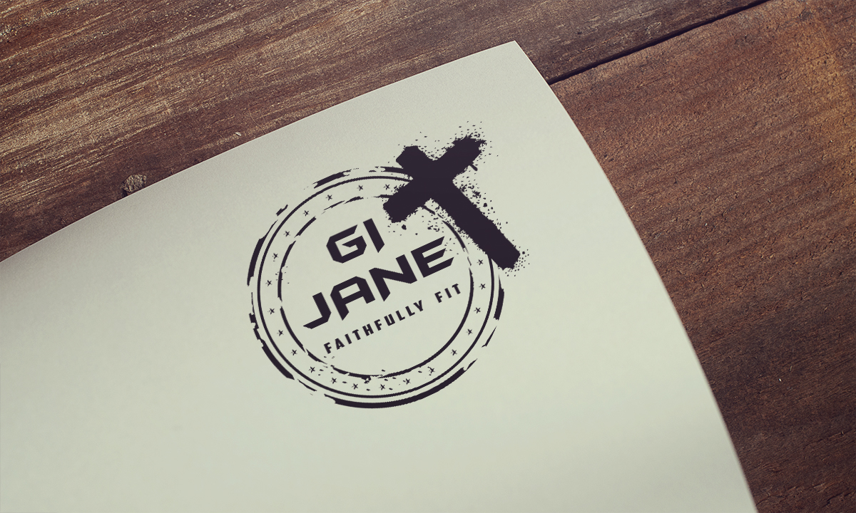 Logo Design by krokodila for GI JANE Faithfully Fit  | Design #11719883
