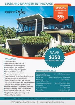 Flyer Design by leuchi for Property North Agency | Design #11667313