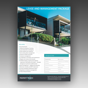Flyer Design by Nilu for Property North Agency | Design: #11660907