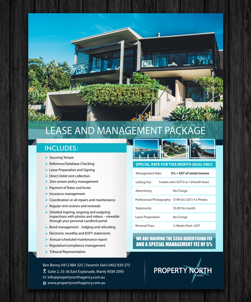 Design de Flyer par ecorokerz pour Property North Agency | Design #11658209