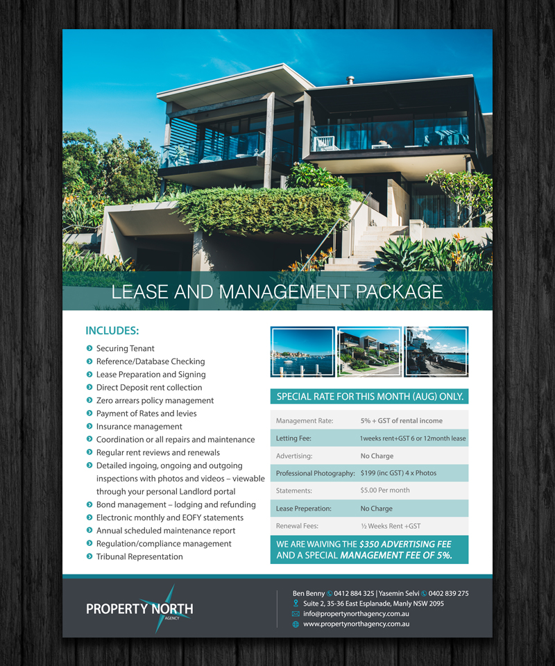 Flyer Design by ecorokerz for Property North Agency | Design #11658210