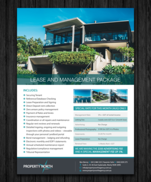 Flyer Design by ecorokerz for Property North Agency | Design: #11658210