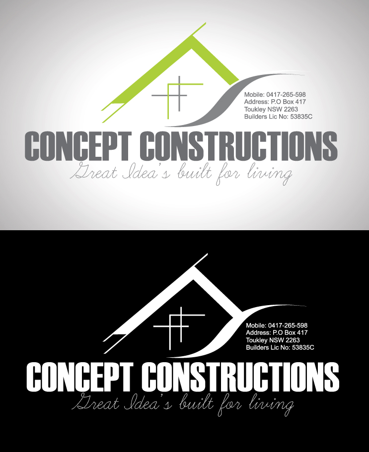 Diseño de Logo por GHDesigns para Concept Constructions | Diseño #11752427