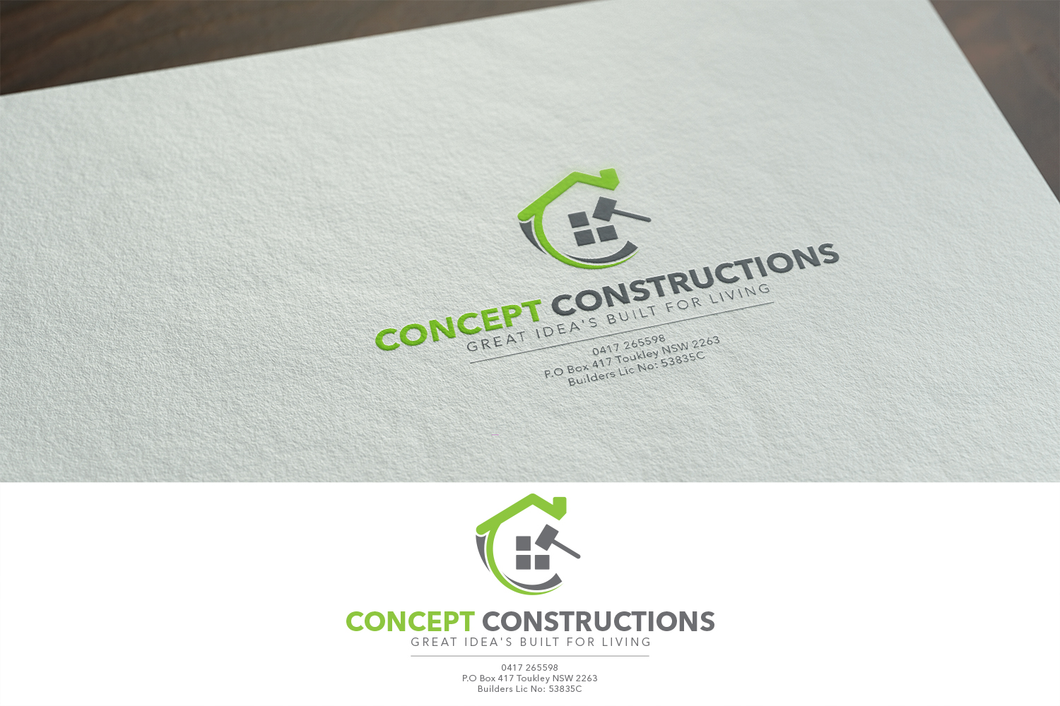 Logo Design by Grafactory for Concept Constructions | Design #11752338