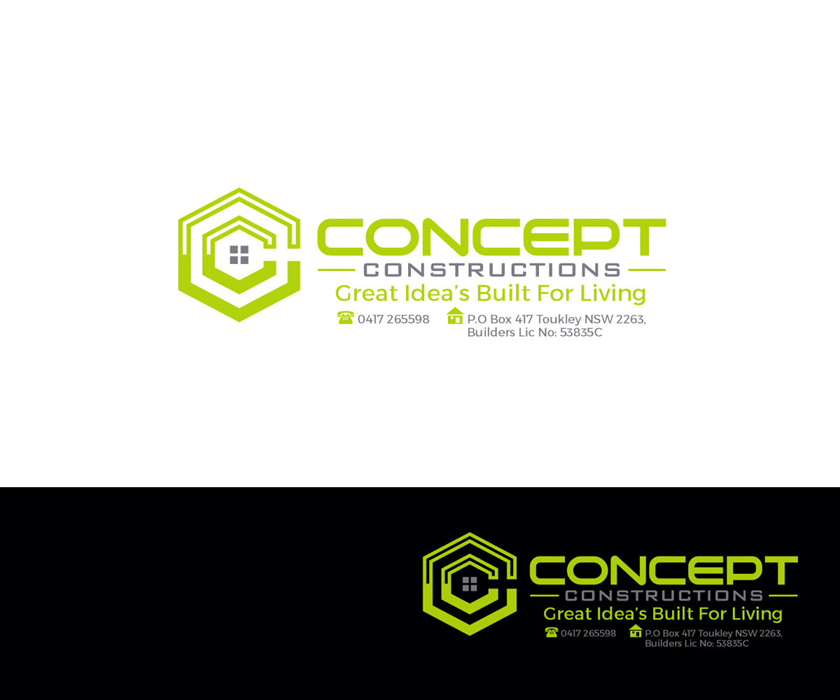 Logo Design by carina_designs for Concept Constructions | Design #11724047