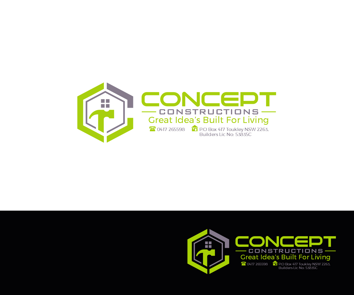 Logo Design by carina_designs for Concept Constructions | Design #11744812