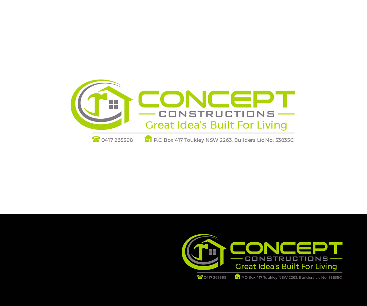 Logo Design by carina_designs for Concept Constructions | Design #11752350