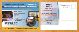 Postcard Design by Venus L. Penaflor for Impulse Flooring LLC. | Design: #11685078