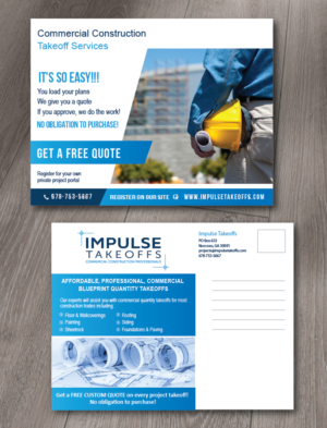 Postcard Design by alex989 for Impulse Flooring LLC. | Design: #11677459