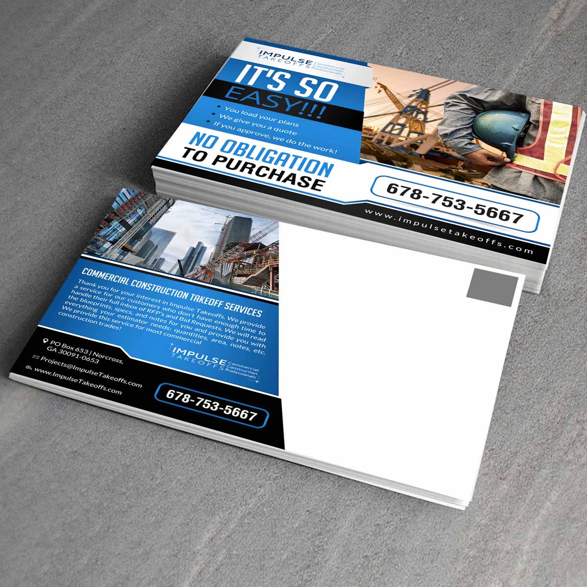 Diseño de Postal por creative.bugs para Impulse Flooring LLC. | Diseño #11670266