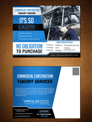 Design de Carte Postale par creative.bugs pour Impulse Flooring LLC. | Design : #11684936