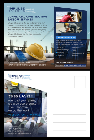 Postcard Design by D Creative for Impulse Flooring LLC. | Design: #11747699