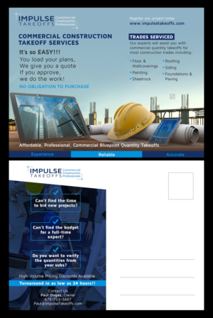 Postcard for Construction Industry | Diseño de Postal por D Creative