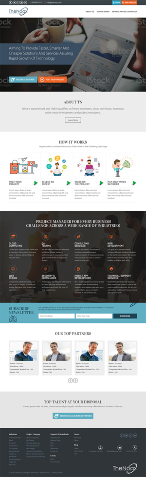 we need a homepage for a marketplace | Web Design by RupalTechno