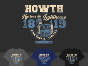 Destination tshirt design for town in Ireland