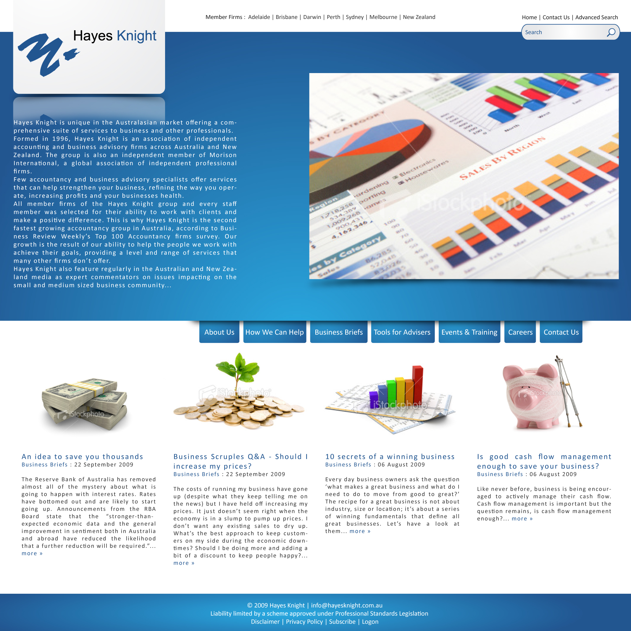 Web Design by f!ng for Hayes Knight | Design #25829