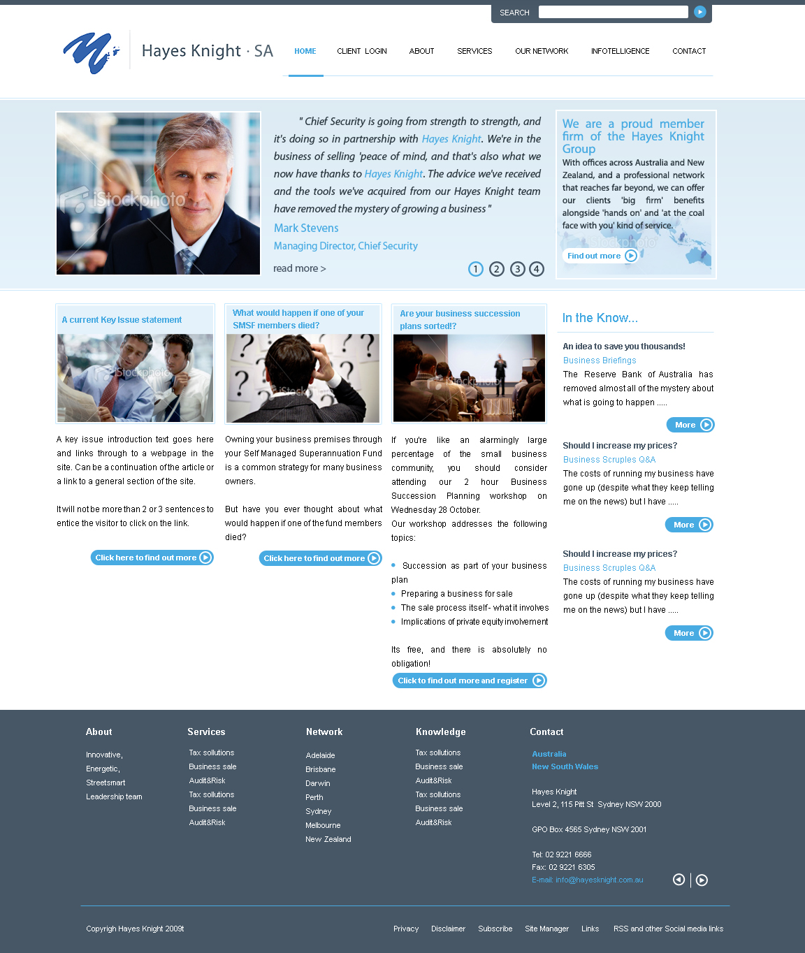 Web-Design von Cardo Studio für Hayes Knight | Design #26339