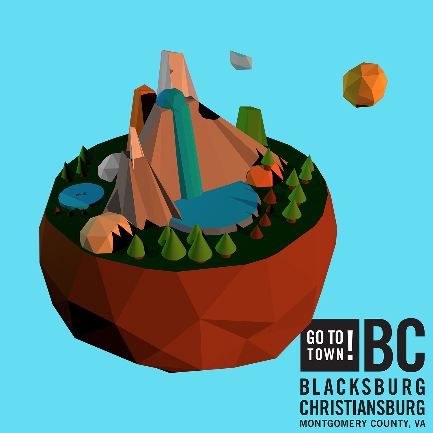 T-shirt Design by Manfredi Caracciolo for Montgomery County VA Regional Tourism | Design #11713265