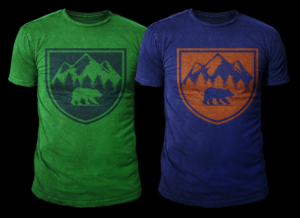 Simple, Abstract, and Creative Outdoor/Wilderness Graphic Shirt Design. For startup outdoors brand.  | Diseño de Camiseta por CREARTIVE