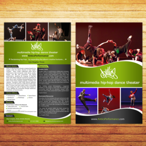 Antics Hip Hop Dance Theater Flyer | Diseño de Flyer por aspiremedia