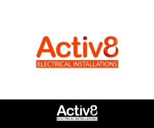 Logo Design by volebaba for Activ8 electrical installations  | Design: #11671406