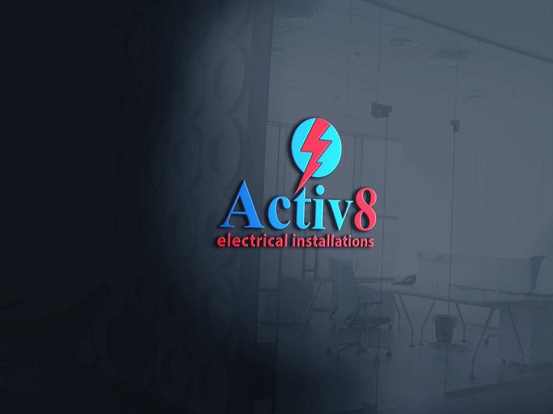 Logo Design by zidne for Activ8 electrical installations  | Design #11666395