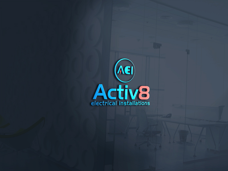 Logo Design by zidne for Activ8 electrical installations  | Design #11666421
