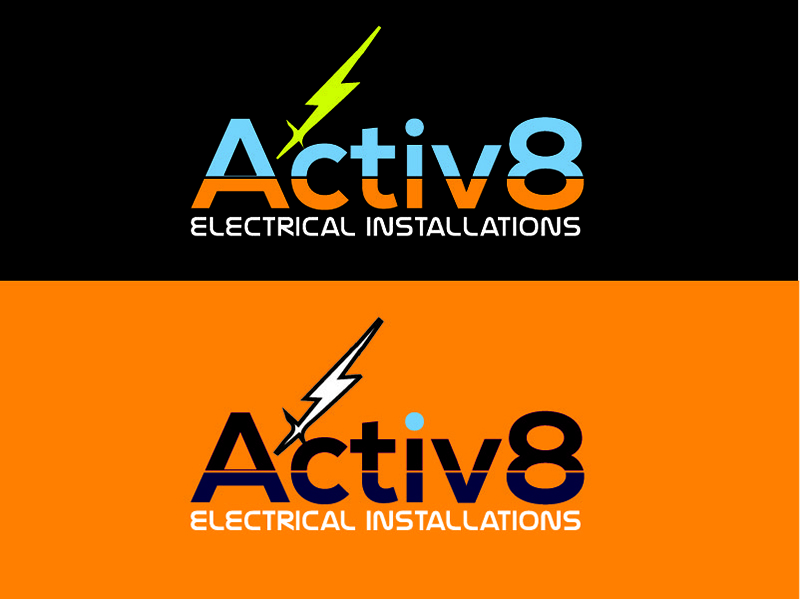 Logo Design by zidne for Activ8 electrical installations  | Design #11669948