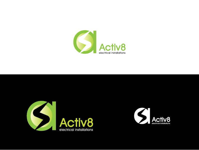 Logo Design by zidne for Activ8 electrical installations  | Design #11669961