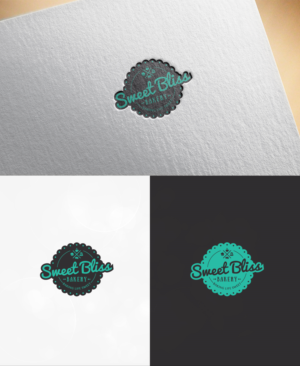 Sweet Bliss Bakery & Coffee. Also our slogan- Baking Life Sweet  | Logo Design by OlgiCh