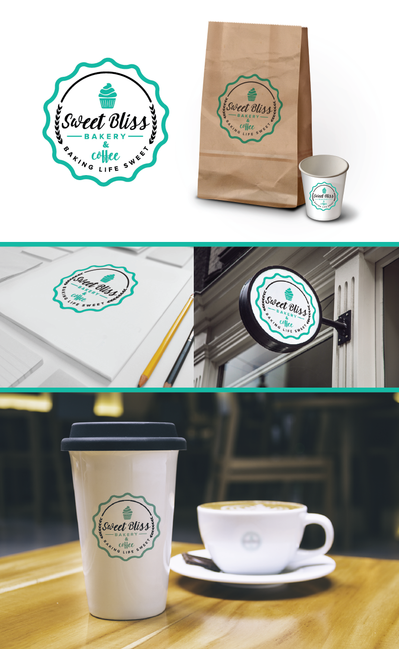 Serious, Modern, Bakery Logo Design for Sweet Bliss Bakery & Coffee