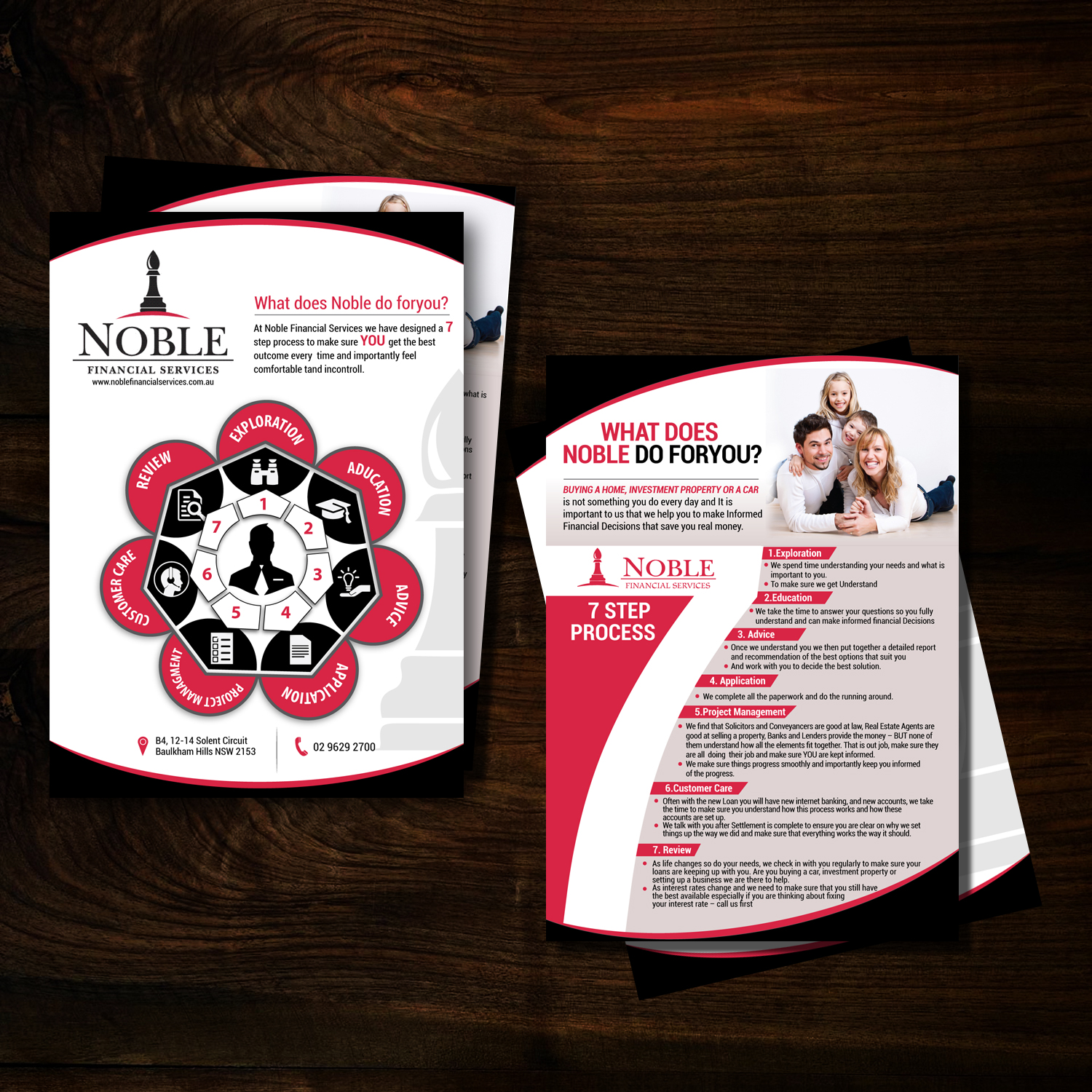 Brochure Design by uk for Noble Financial Services | Design #11680929