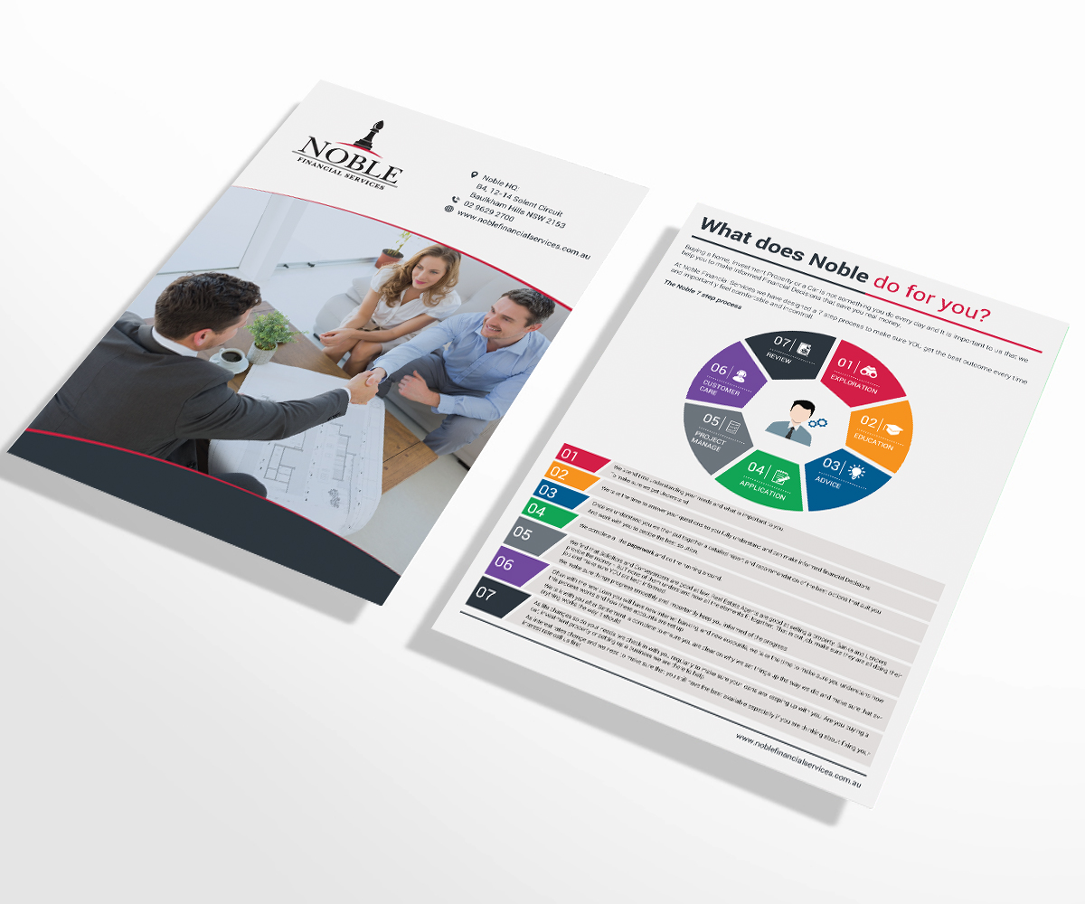 Design de Brochure par Mediainfy pour Noble Financial Services | Design #11709629