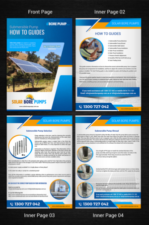 Brochure Design by SAI DESIGNS for Waterborepump Warehouse, Solarborepumps | Design: #11814075