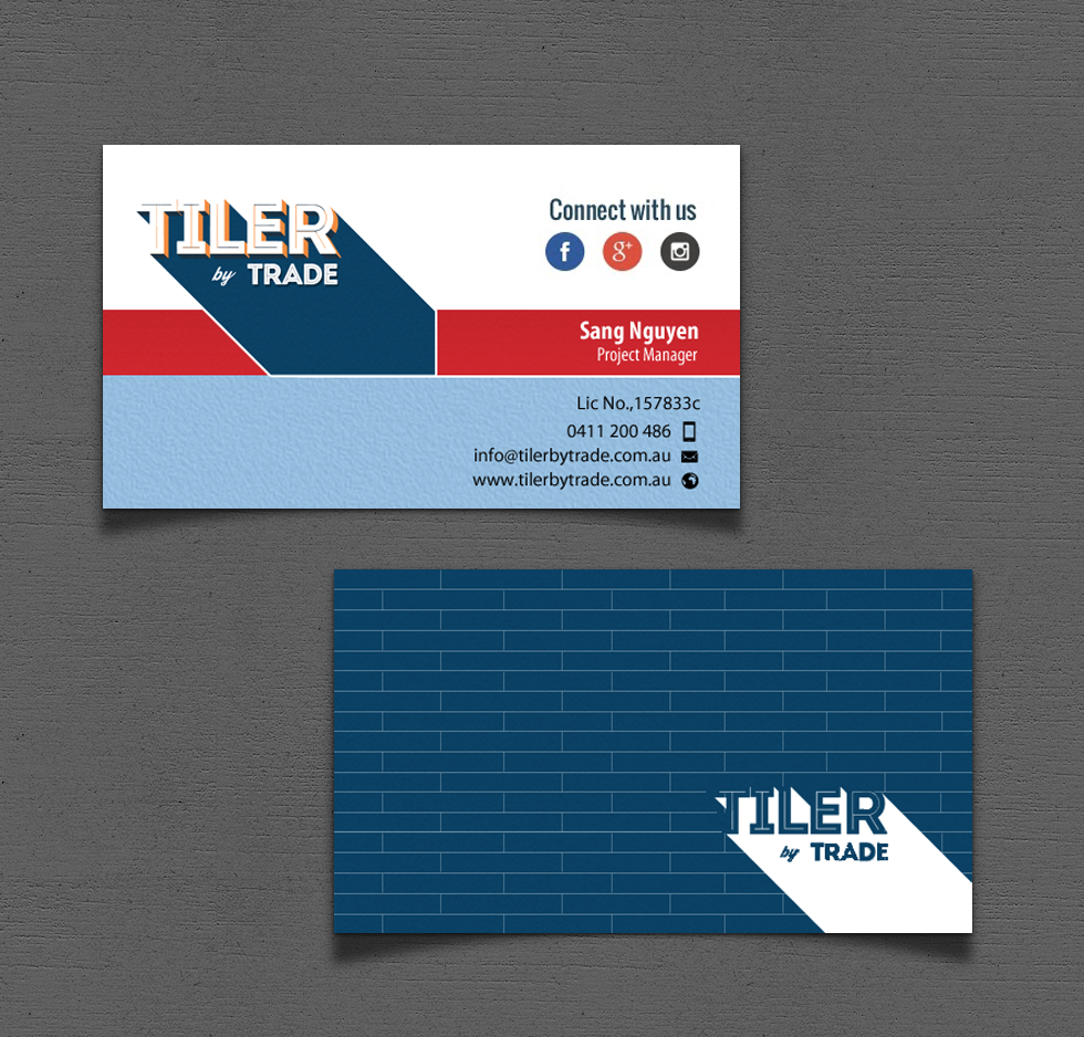 Stationery Design by chandrayaan.creative for Tiler by trade | Design #11727683