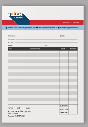 Stationery Design by chandrayaan.creative for Tiler by trade | Design: #11776536