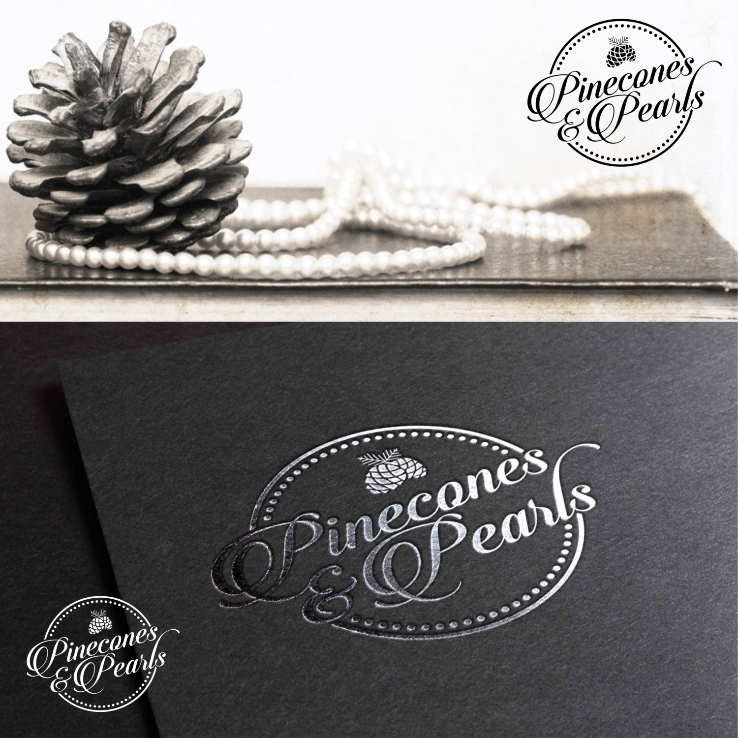 Logo Design by Ark4 for Pinecones & Pearls | Design #11775526