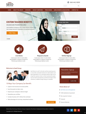 Web-Design von pb für Seed Group | Design: #2353348