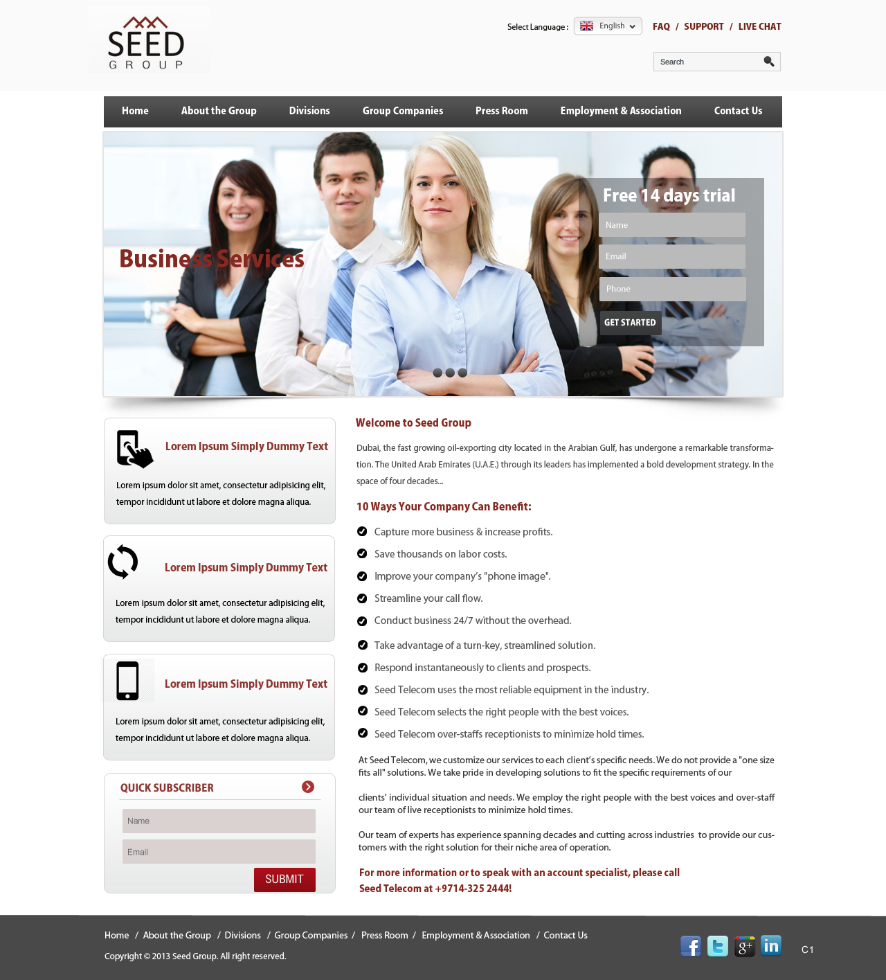 Web-Design von pb für Seed Group | Design #2355284