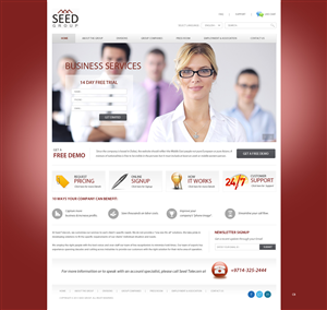 Web-Design von pb für Seed Group | Design: #2355302