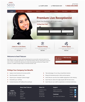 Web Design by OM for Seed Group | Design: #2381418